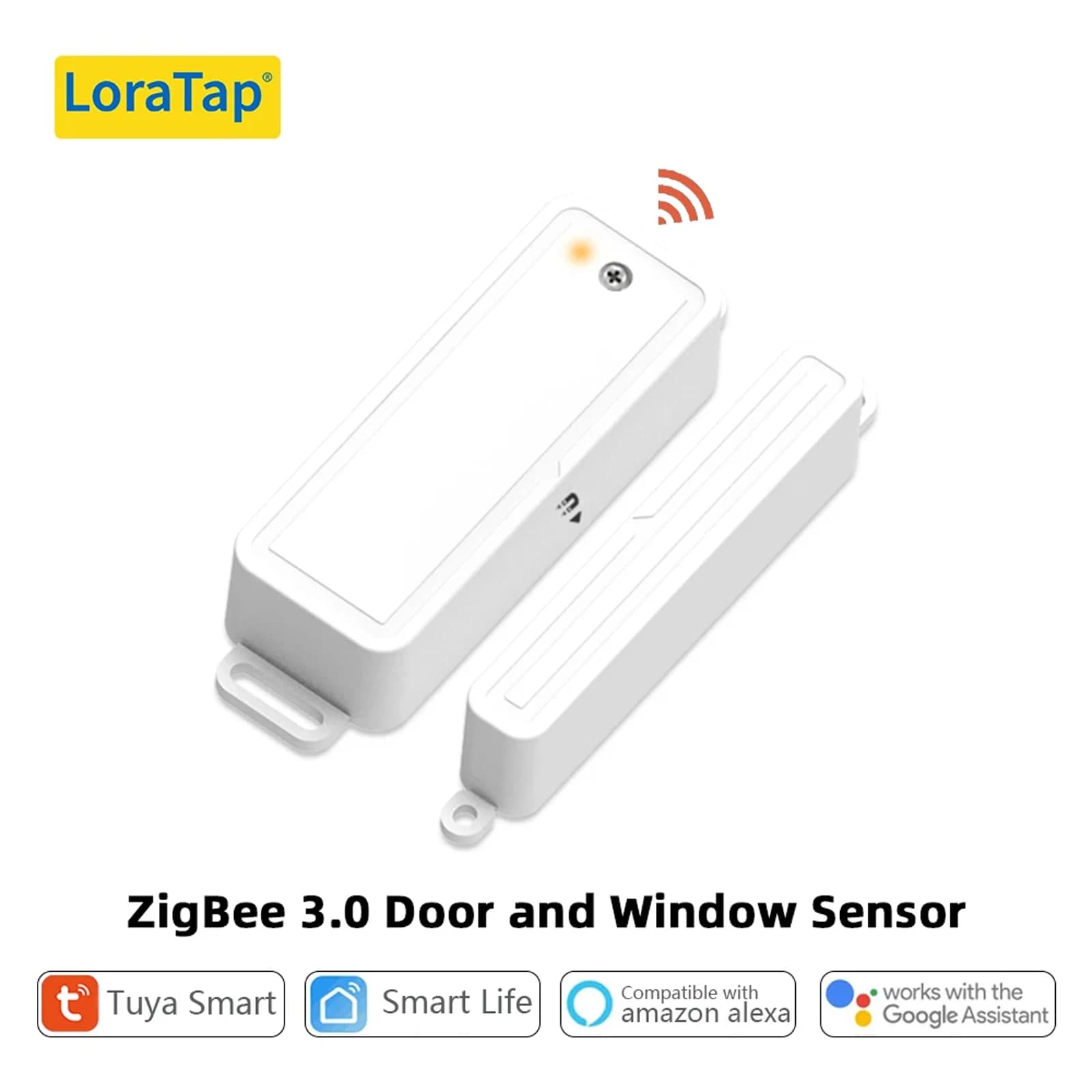 Tuya Smart Life ZigBee 3.0 sensore per porte e finestre rilevatori aperti/chiusi App WiFi avviso di notifica allarme di sicurezza