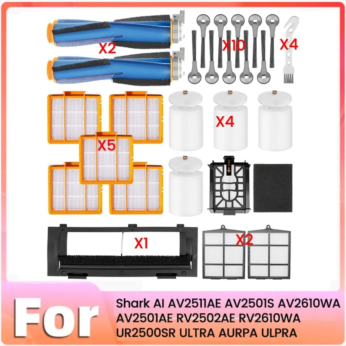 Filtro spazzola principale e laterale A20M per accessori aspirapolvere AI AV2511AE AV2501S AV2610WA AV2501AE RV2502AE