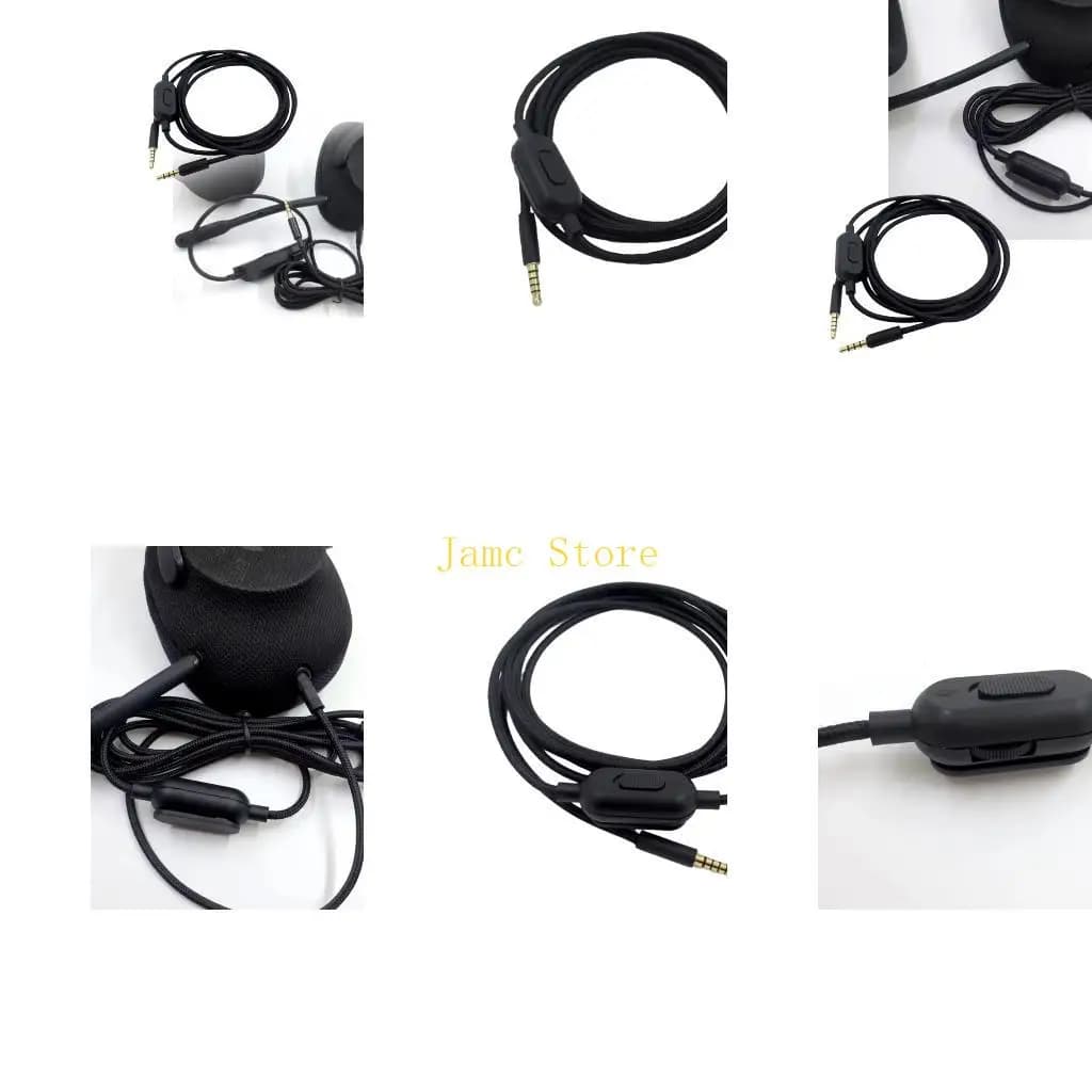 LX0B Gaming Headsets Replacement Sound Cable for GProX G433 G233 with Gold Plateds Connectors and Inline Controls