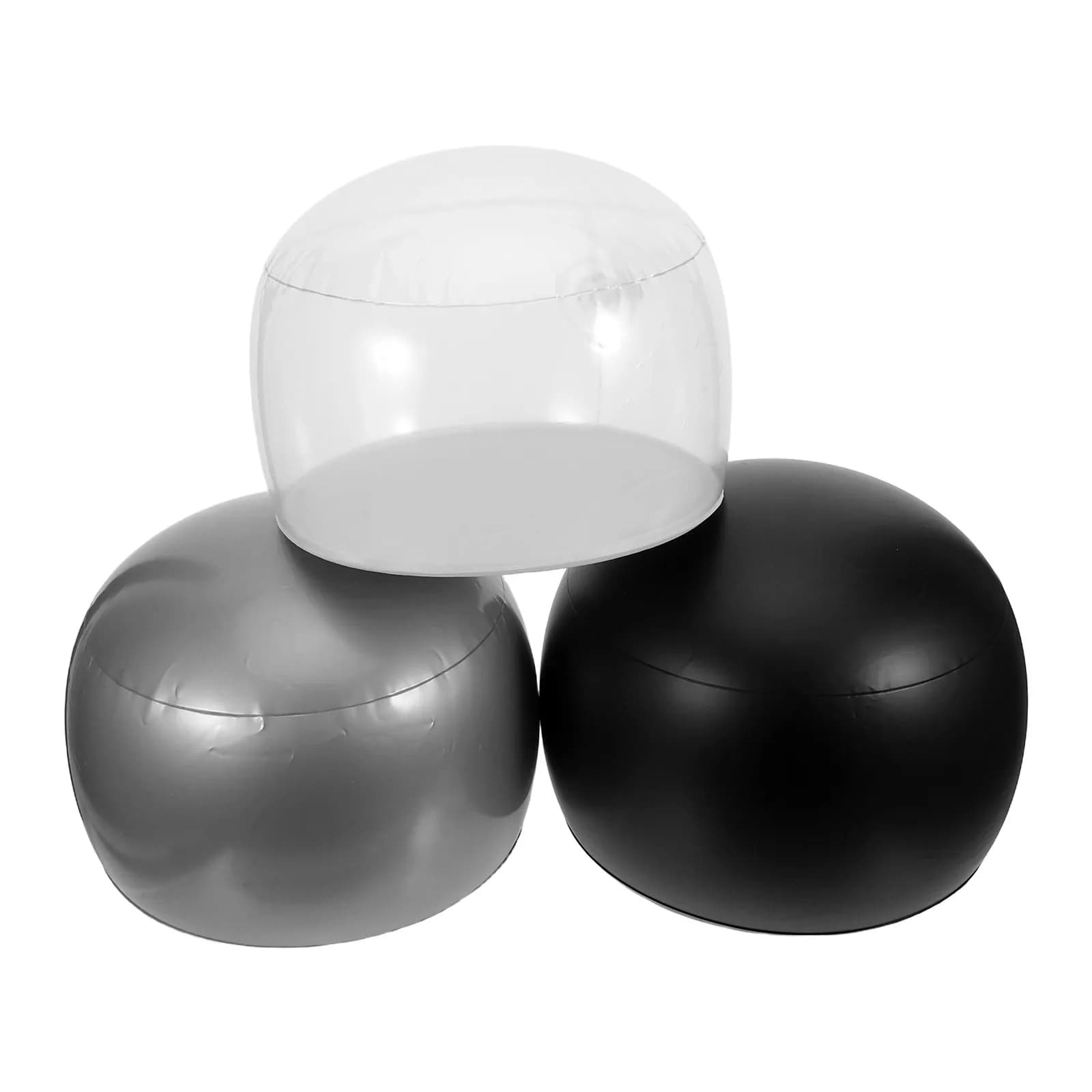 3Pcs Inflatable Hat Display Stand Portable PVC Holder for Baseball Caps Berets Bucket Hats Prevents Deformation Foldable Travel