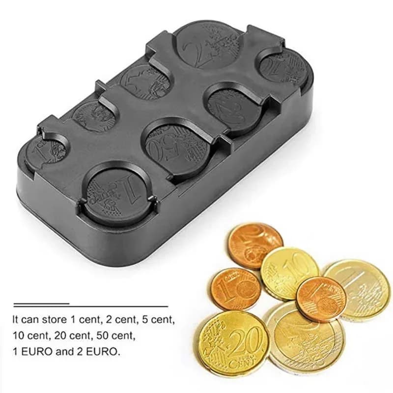 Portamonete Euro Portamonete in plastica Salvadanaio Collezione Portafoglio Portaoggetti Portaoggetti per portamonete per autobus
