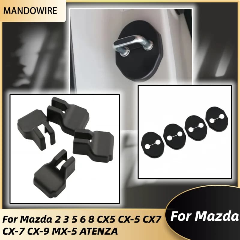 Auto Porta Limitazione Fermacorda e ganci per Mazda 2 3 5 6 8 CX5 CX-5 CX7 CX-7 CX-9 MX-5 ATENZA Auto protettiva Styling porta serratura caso