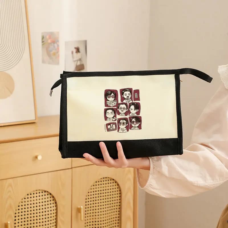 Borsa per cosmetici Arirang World Tour 2026, borsa per il trucco multifunzione con cerniera, borsa da toilette, borsa da viaggio, borsa per accessori da donna, regalo per fan Kpop