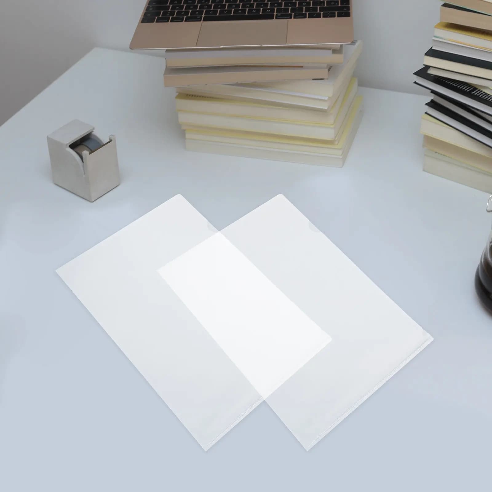 20 Pezzi Cartelle Portadocumenti Trasparenti A4, Protezioni per Fogli in PP Resistente per Documenti, Poster, Appunti di Studio, Ufficio