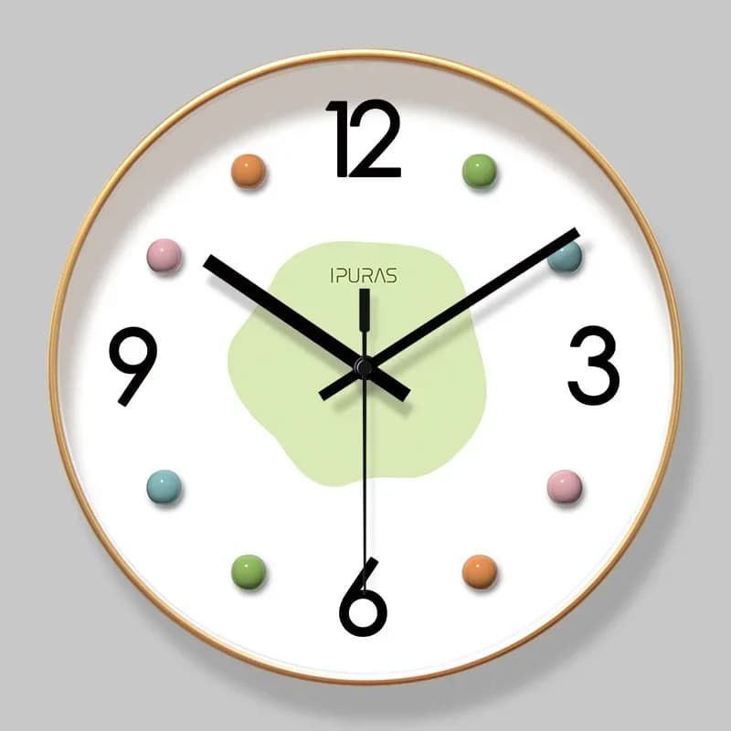 2026 New Light Luxury Nordic Wall Clocks Living Room Creative Home Decoration Clock Study Dining Room Mute Quartz Wall Clocks
