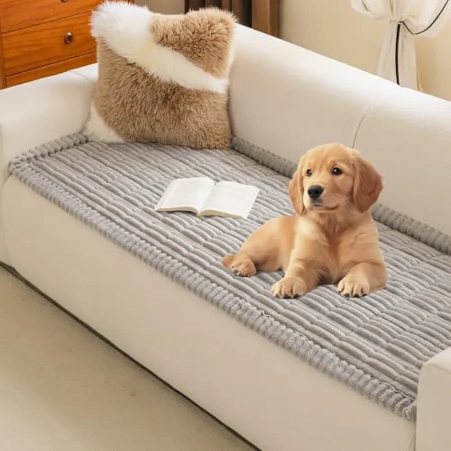 Copridivano per Divano a 3 Cuscini, Copridivano per Cani, Copridivano per Animali Domestici, Lavabile, Morbido, Antiscivolo, Fodere per Divano F