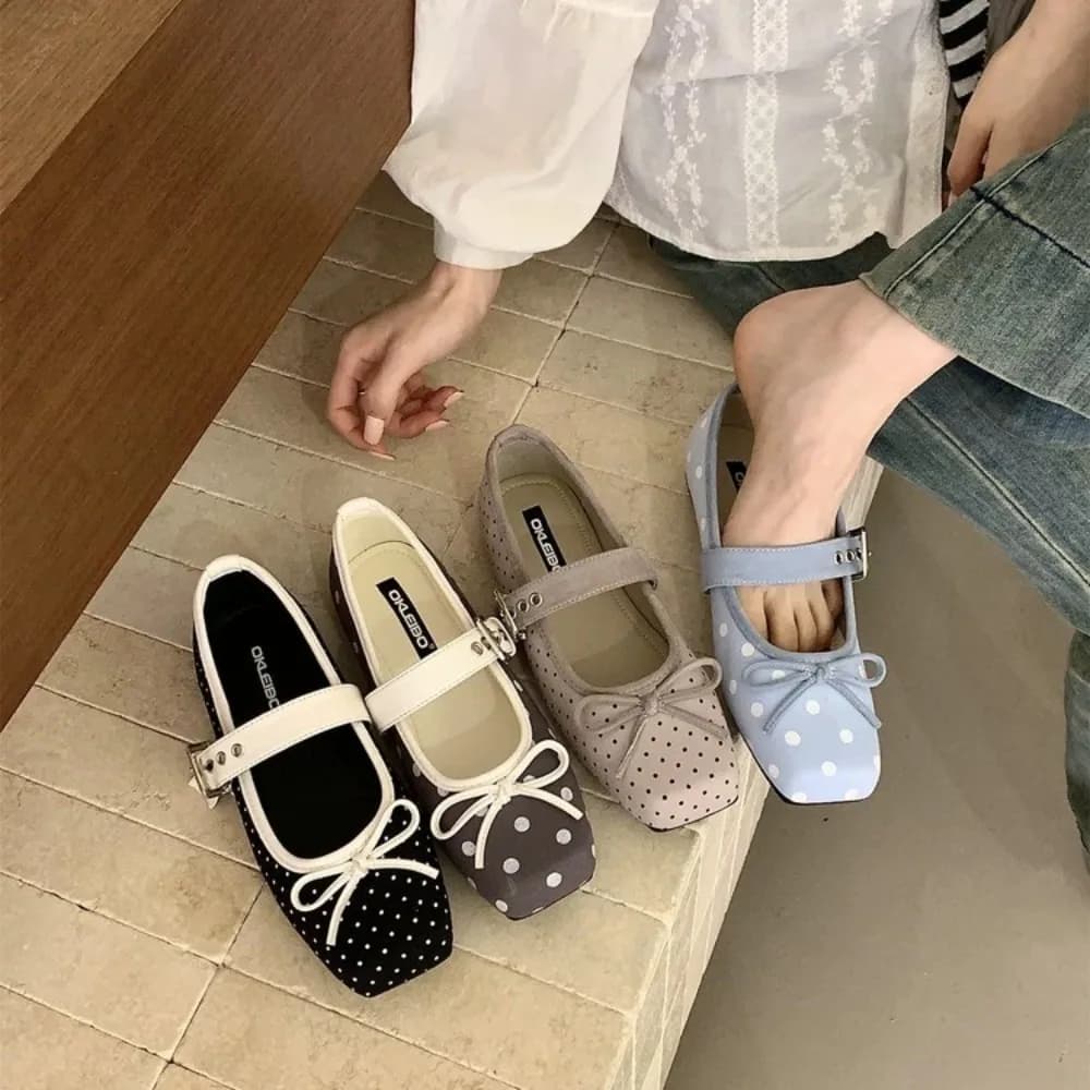 Nuove Ballerine Donna Primavera 2026, Eleganti con Punta Tonda, Slip-On, Suola Morbida e Fiocco a Farfalla