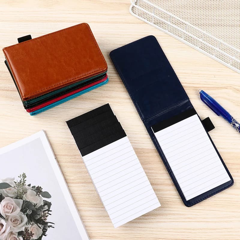 Mini taccuino tascabile in pelle multifunzione A7 Planner Daily Memos Note Book ricariche lavoro blocco Note forniture per ufficio aziendale
