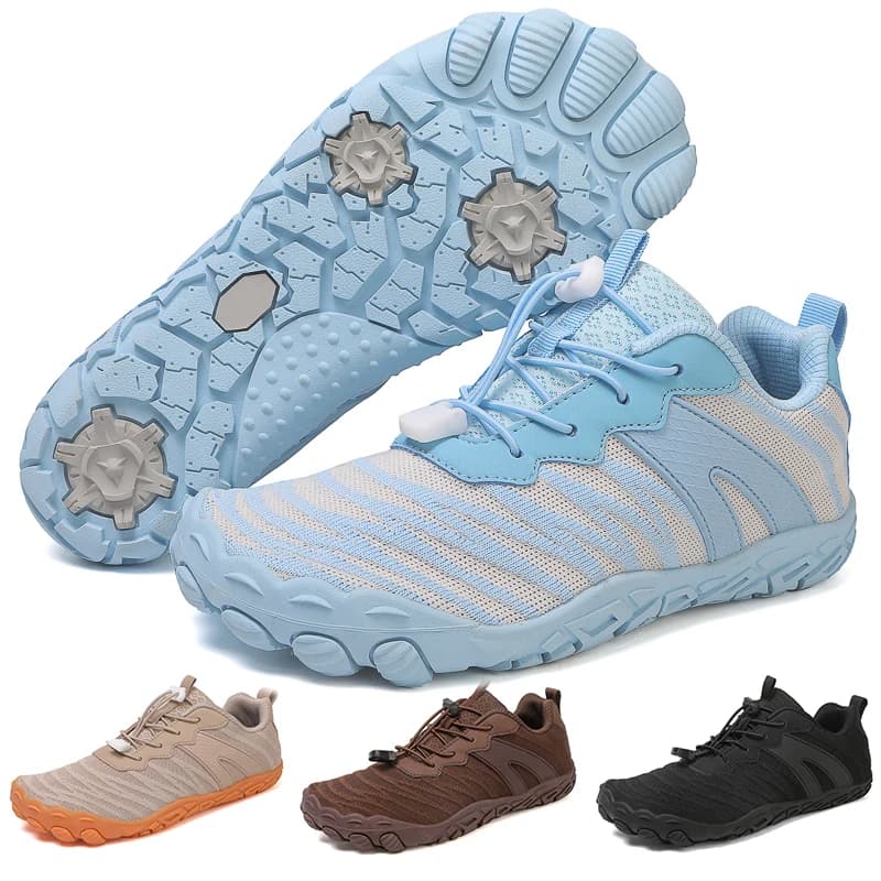 Scarpe larghe a piedi nudi Scarpe da ginnastica incrociate unisex con punta larga Scarpe da corsa slip-on traspiranti Scarpe da trekking leggere per sport all'aria aperta