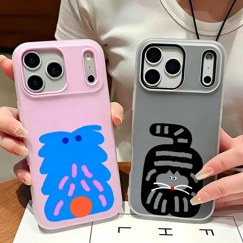 Custodia per telefono Elly 2-in-1 a doppio strato antiurto per iPhone 17/16/15/14/13/12 D-Daye KimS