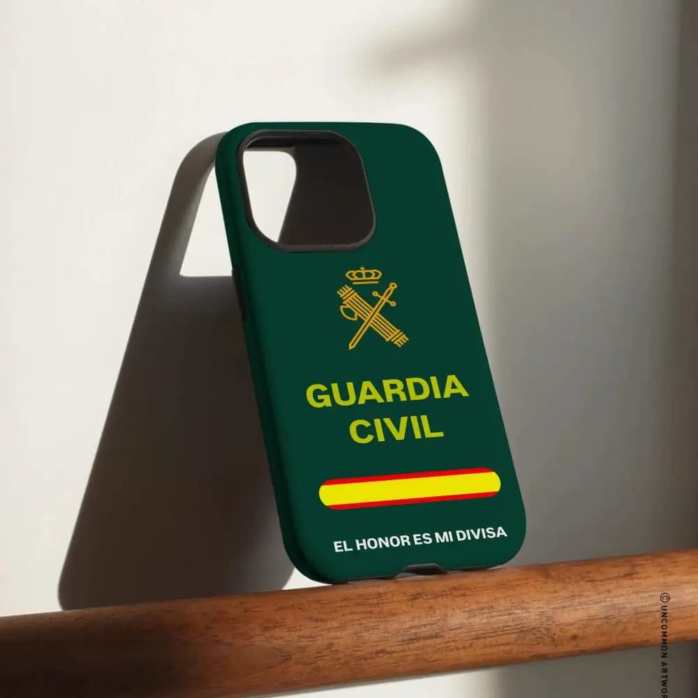 Spanish Guard Civil Emblem Phone Case For iPhone 17 16 15 14 13 12 Pro Max Plus Glossy HD Double-Layer Liquid Hard Shell