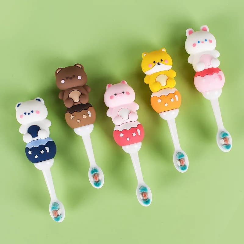 5 pcs Toothbrush for children Toothbrush with soft three-sided bristles for children 3-12 years Toothbrush for dental oral hygiene