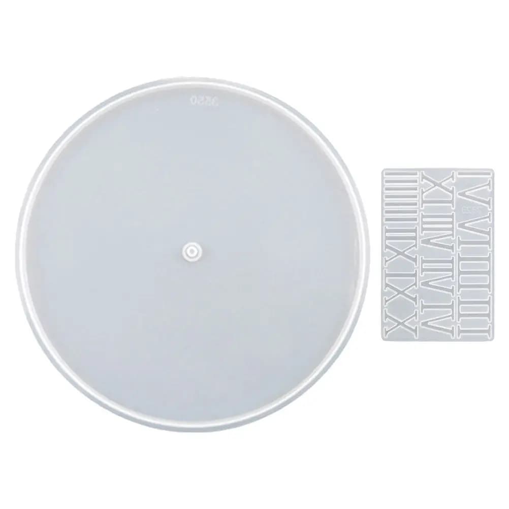 Set di Stampi in Silicone Flessibile per Quadrante di Orologio in Resina Epossidica, Numeri Romani, per Decorazioni Fai-da-Te