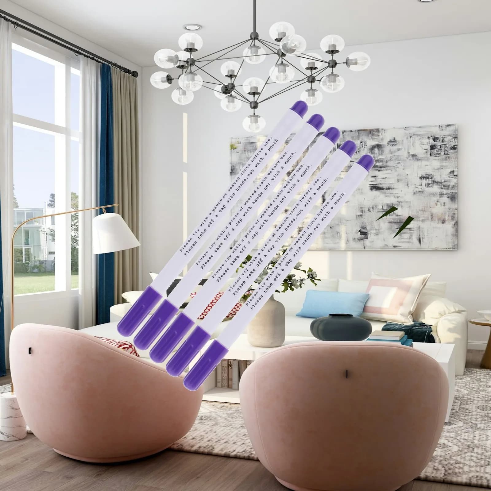 Fabric Marker Set Water Erasable Pen Plastic Pencil for Sewing Altering Dressmaking and Tailor Work
