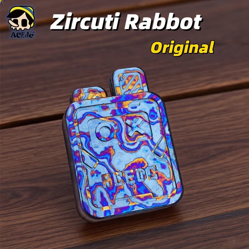 ACEdc Zircuti Rabbot Simpatico Push Slider Fidget Spinner Gadget da scrivania Giocattoli per dita Giocattoli antistress
