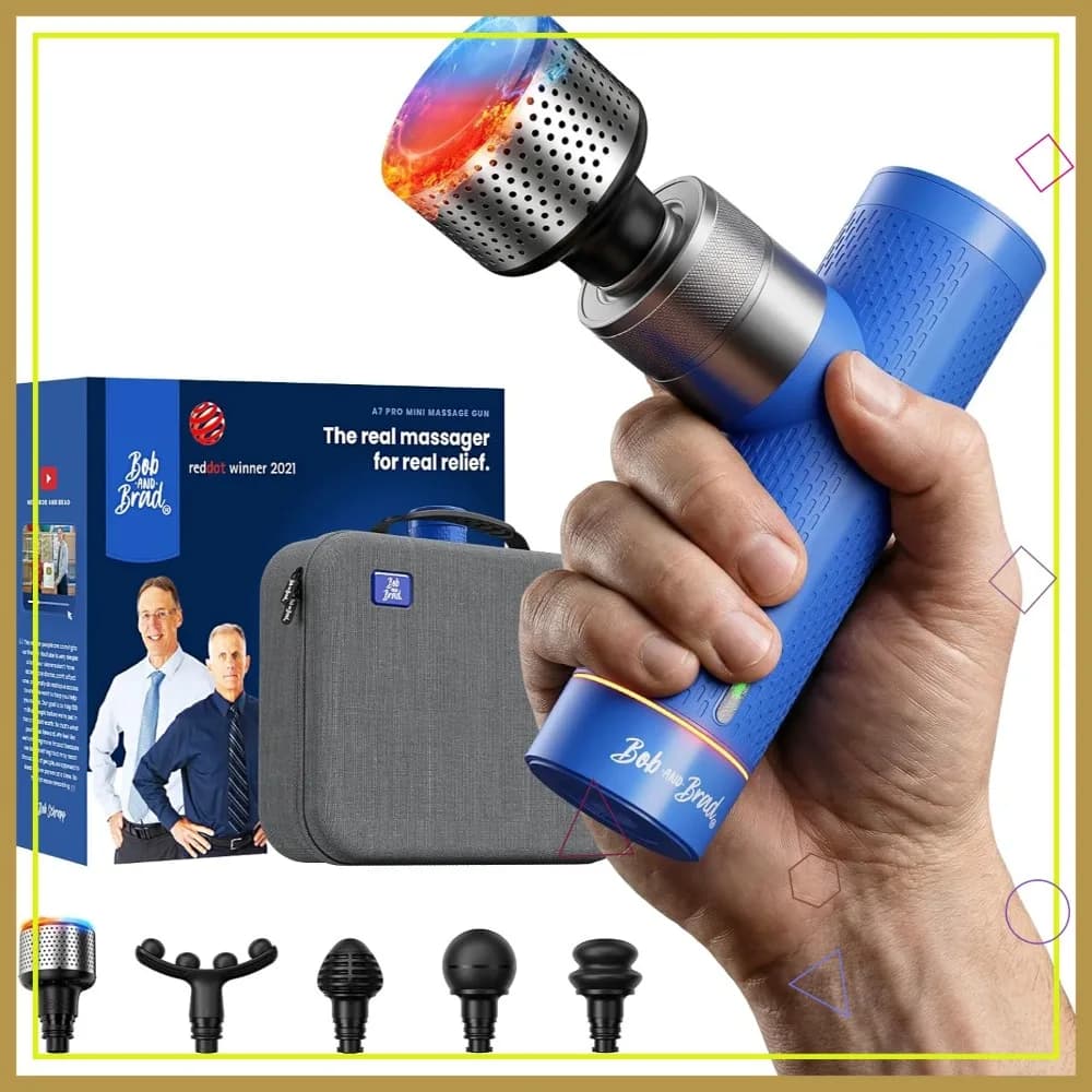 Pistola Massaggiante con Terapia Caldo/Freddo per Dolori alla Schiena - Massaggio Profondo 11mm, Portatile e Silenziosa, Compatibile FSA-HSA