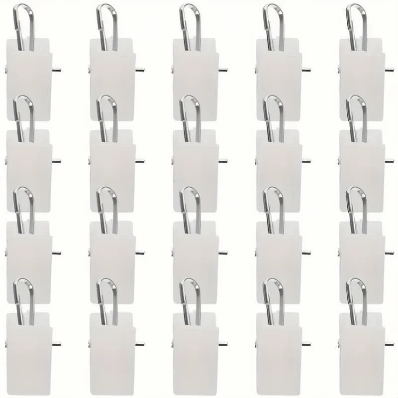 78 pcs White Small Clips with Strong Grip, Won't Fall Off, for Fixing Curtains, Hanging Photos and Drying Socks
