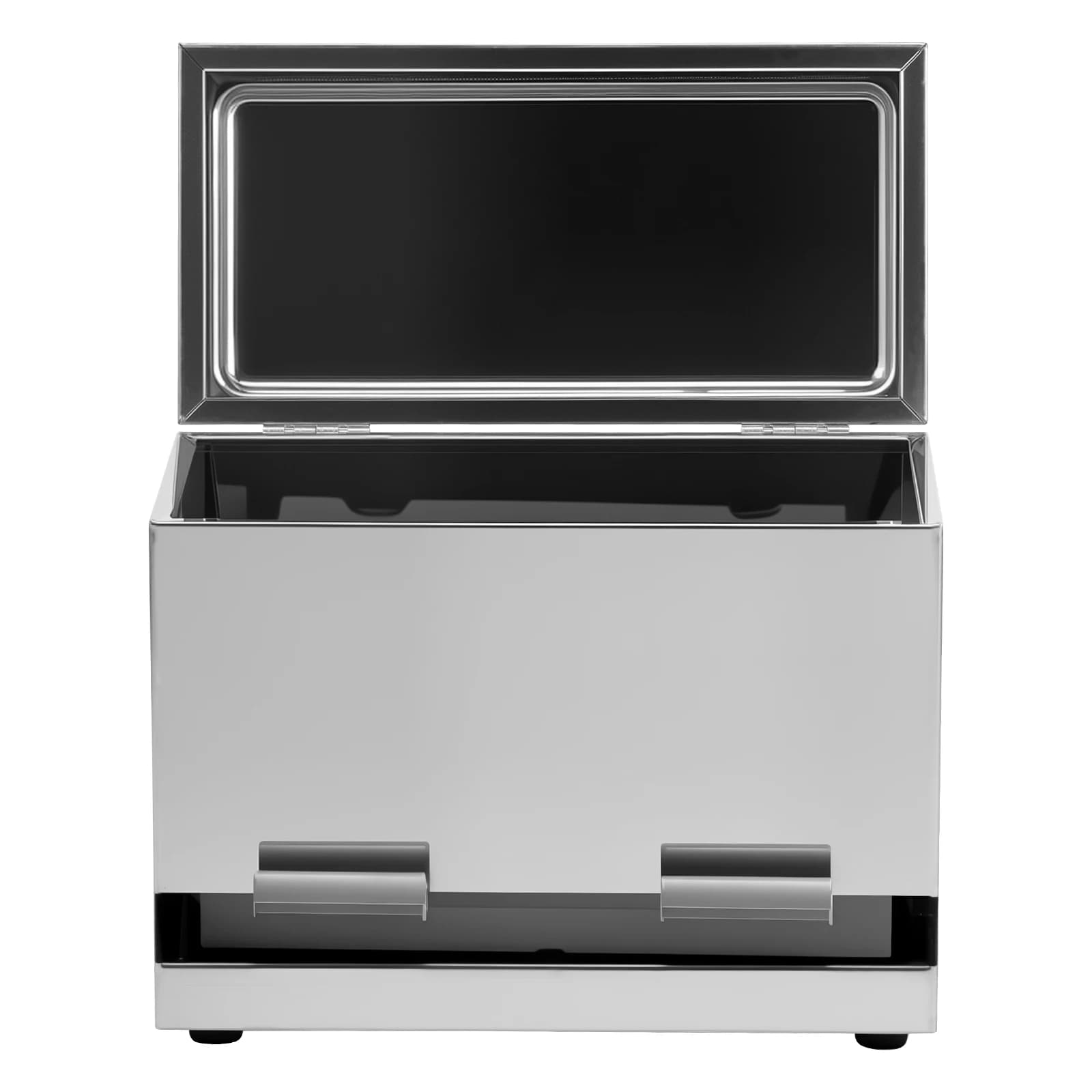 Stuffed and easy to clean dispenser holder Organizer for dispenser with metal lid Versatile box for stainless steel straws