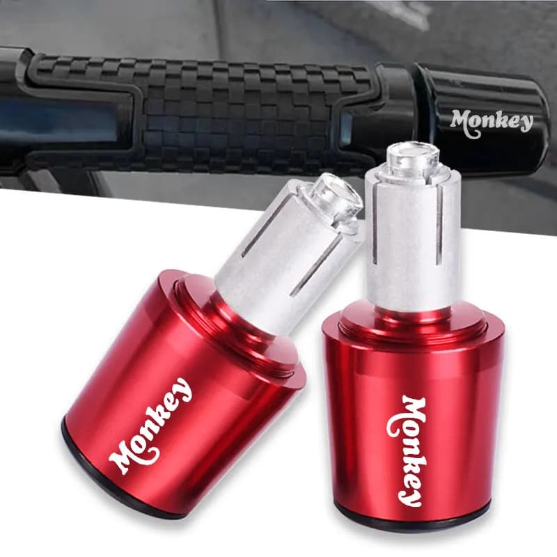 Monkey Logo For Honda Z-125 Z125 Z 125 2022 2023 Motorcycle Accessories CNC Handle Bar Handlebar Grips Cap End handle Plugs cap