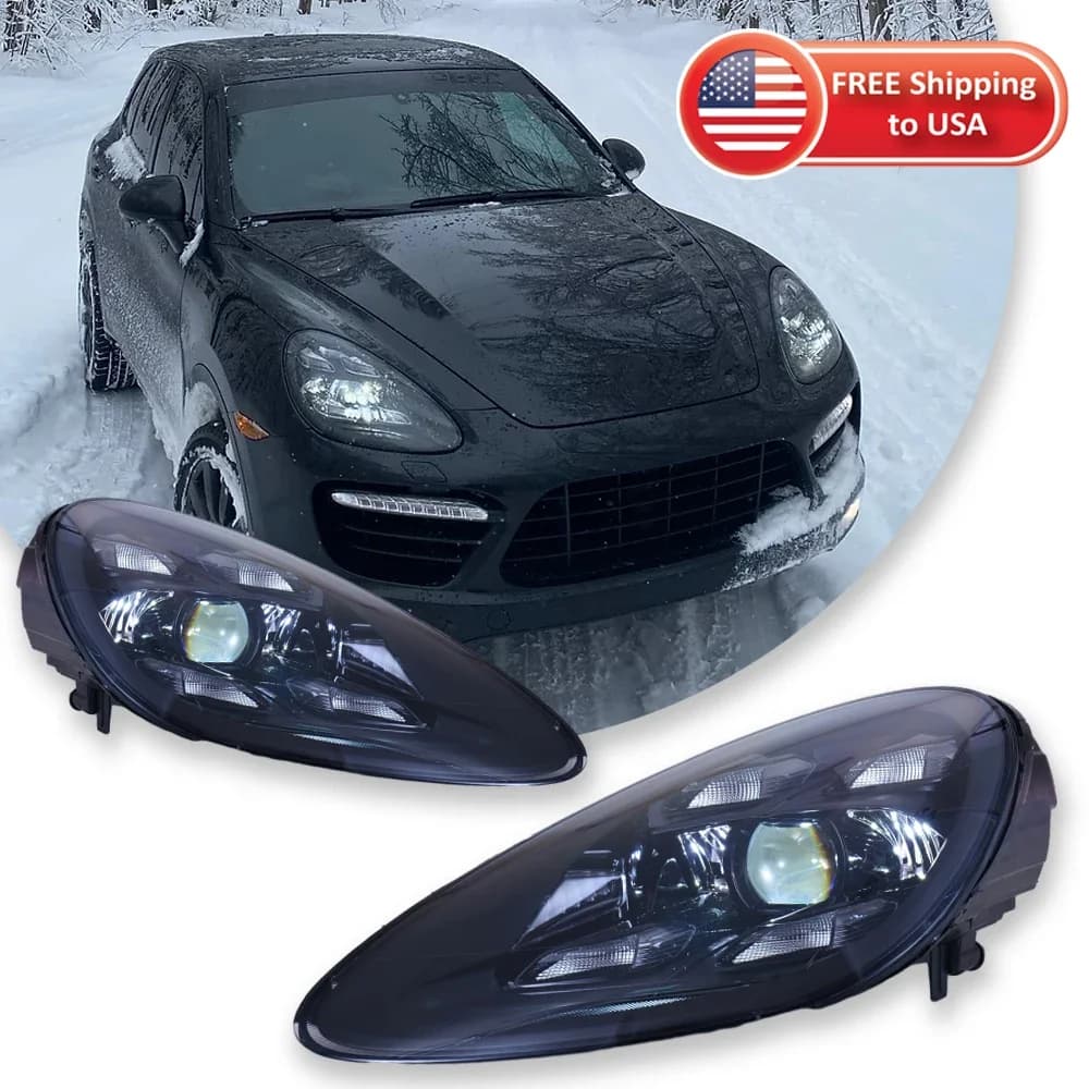 Fari per Porsche Cayenne 2011-2014 958, Fari a LED con Proiettore 958.1, Accessori Auto