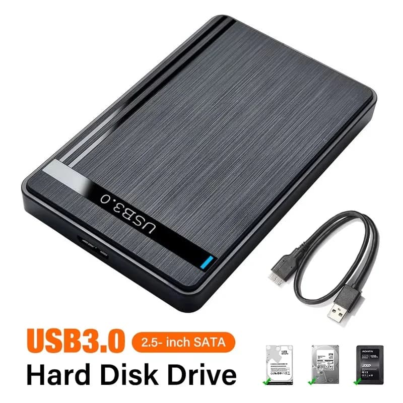 2.5 Inch External SATA HDD Enclosure USB 3.0 Type C Hard Drive Case SSD Storage Box 5Gbps UASP Adapter For Laptop Desktop PC Kit