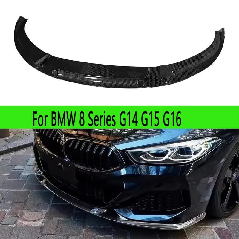 Spoiler Carbon Fiber Front Diffuser for BMW 8 G14 G15 G16 Series, Car Body Kit Auto