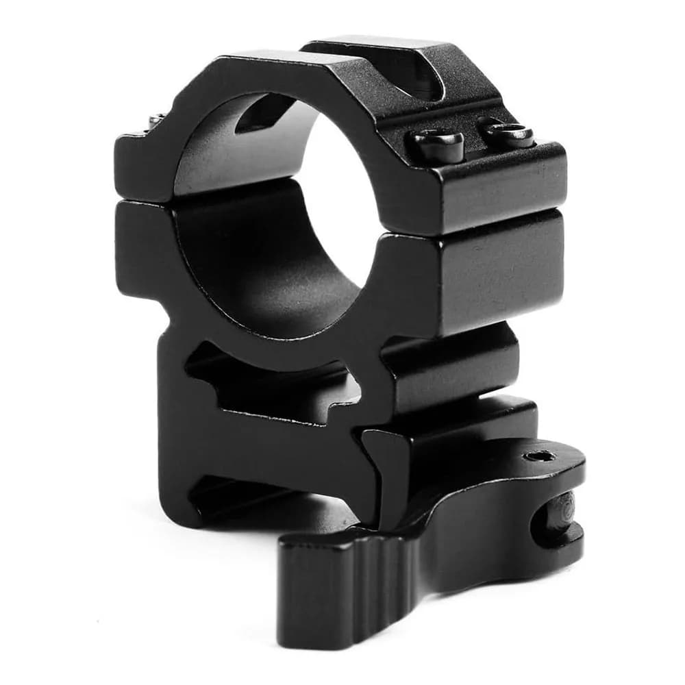 Anelli di montaggio per cannocchiale con anelli a sgancio rapido da 25 mm 1 "per supporto per cannocchiale su guida picatinny da 20 mm per torcia/luce tattica