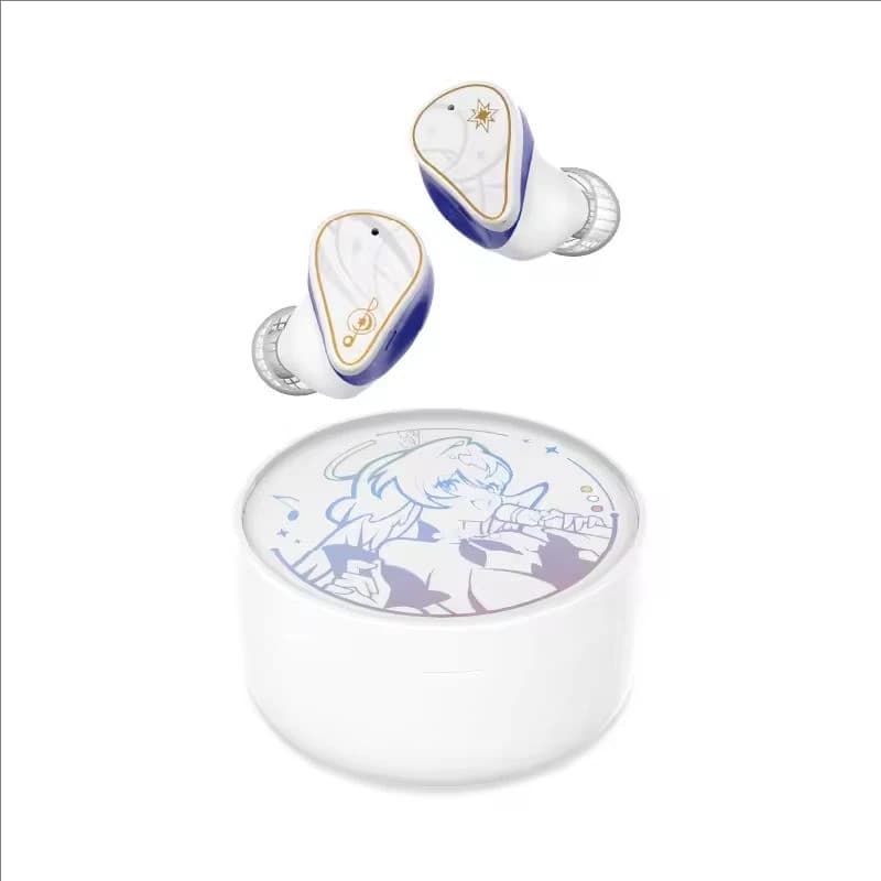 Auricolari Bluetooth Honkai Star Rail Robin, Cuffie TWS con Driver Dinamico Ibrido + Driver Planare, Cuffie ANC TWS