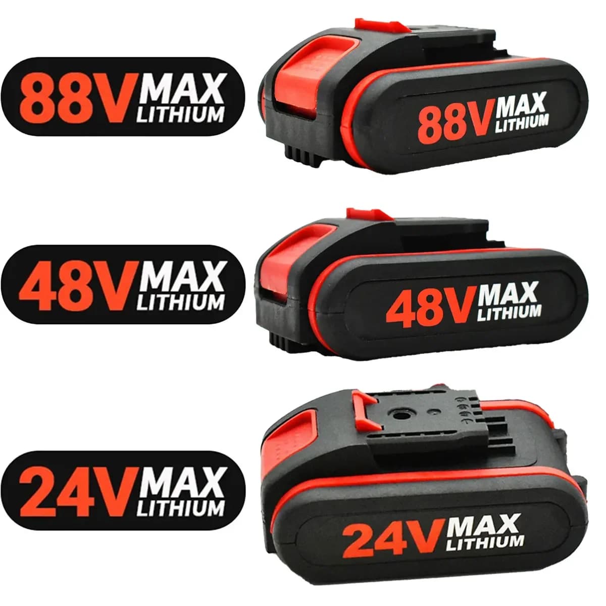 Per parti di ricambio per batterie ricaricabili a batteria Worx, trapani a percussione, forbici elettriche seghe elettriche, 48 V, 24 VF, 36 VF, 21 V