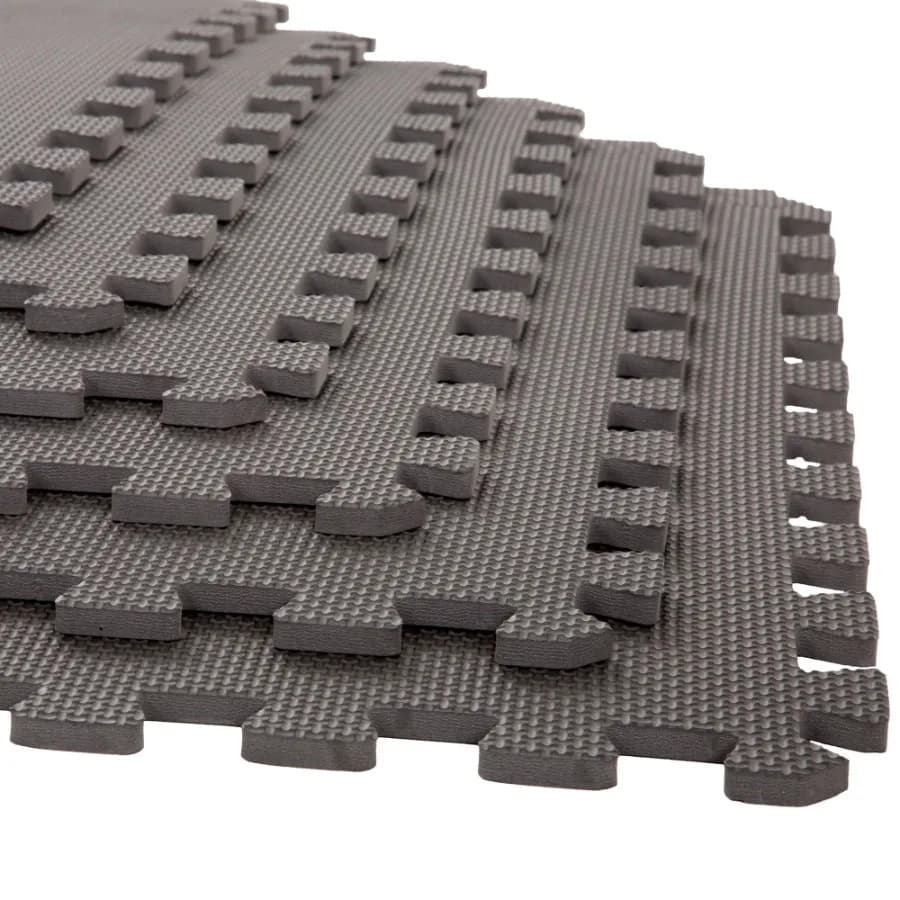 Foam Mat Floor Tiles Interlocking EVA Foam Padding by - Soft Flooring for Exercising Yoga Camping Babies Playroom - 6 Pack