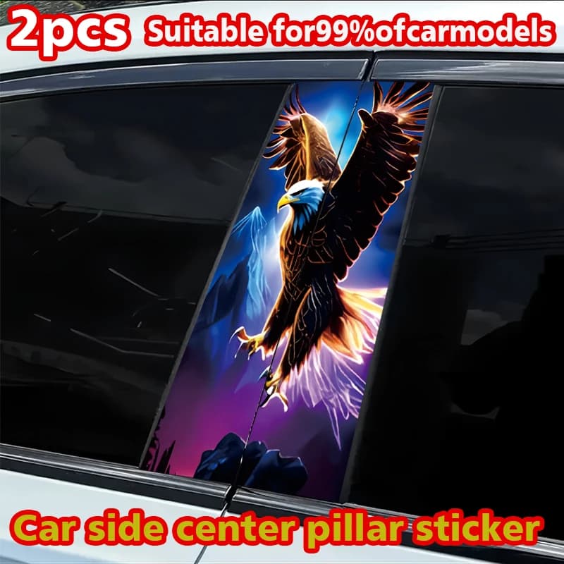 2 stickers for car mount B, scratch resistant Eagle custom stickers