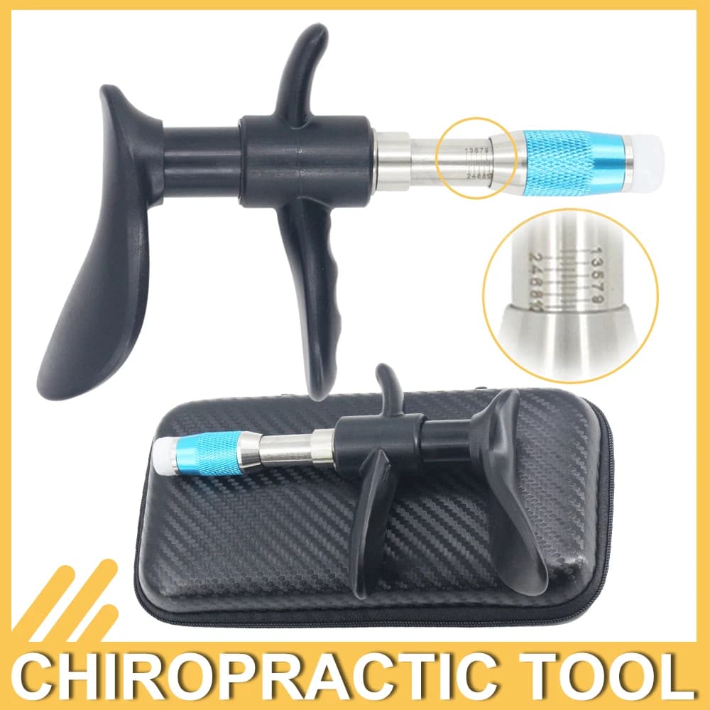 Hand tools for chiropractics to relieve vertebral pain, spinal correction therapy, portable massage gun