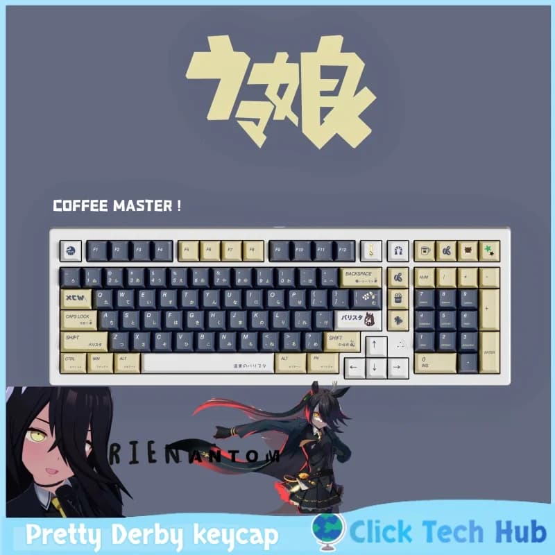 Copritasto Pretty Derby Manhattan Cafe Anime Gioco Tema Copritasto Giorno Testo Radice Personalizzazione Copritasti tastiera meccanica alta ciliegia