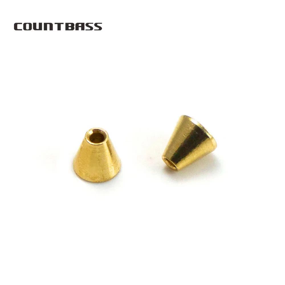 Countbass 10 pieces solid brass cone heads, bodies bait fishing weights, spinner do you Buzzbaits