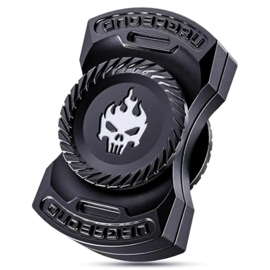 Giocattoli Antistress in Metallo per Adulti - Slider Fidget 3-in-1, Clicker Aptico e Spinner Silenzioso, Giochi da Scrivania per Alleviare l'Ansia
