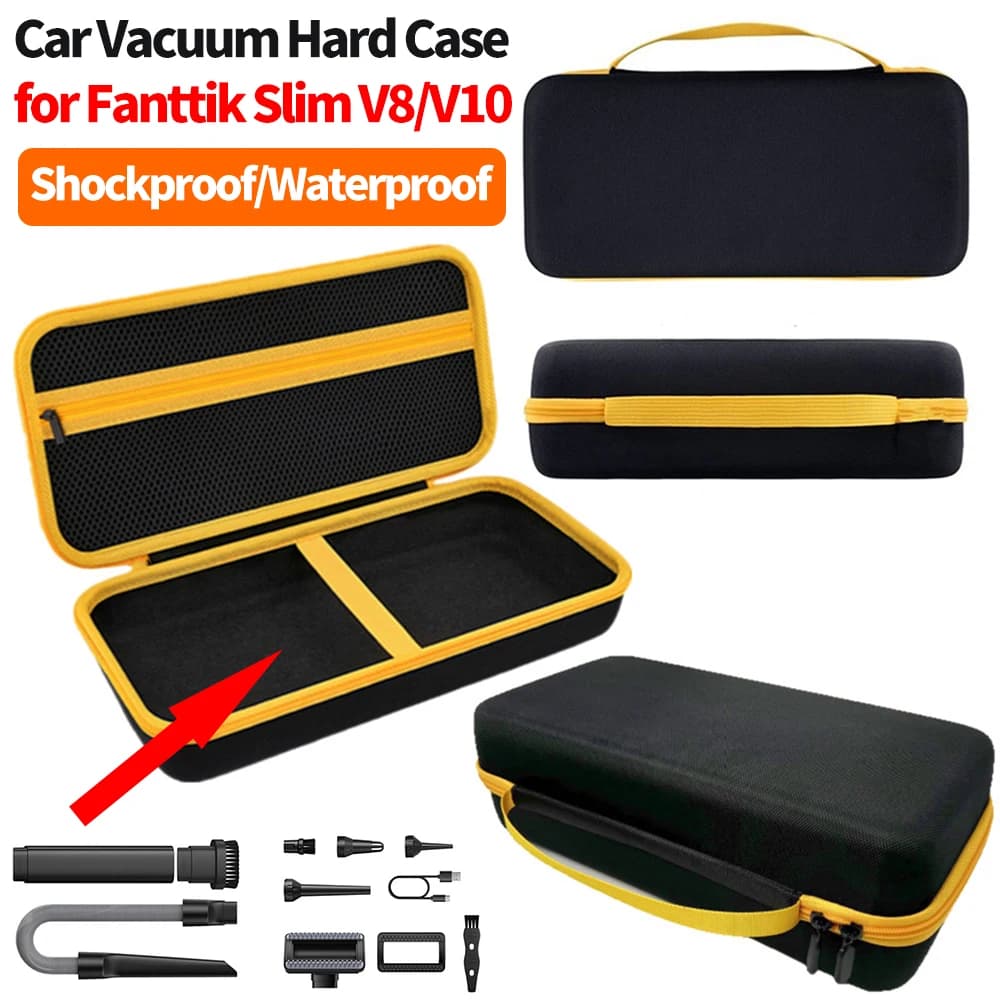 Per Fanttik Slim V8/V10 Custodia rigida per aspirapolvere per auto Cordless impermeabile Organizzatore per aspirapolvere per auto Borsa per aspirapolvere per auto portatile antiurto