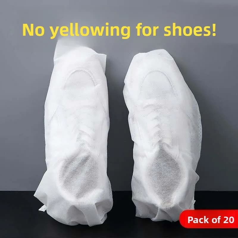 Shoe Cover Dustproof Sun Protection Shoe Brushing Cleaning White Sneakers Bag Shoe Paper Wrap Storage Organizer Household