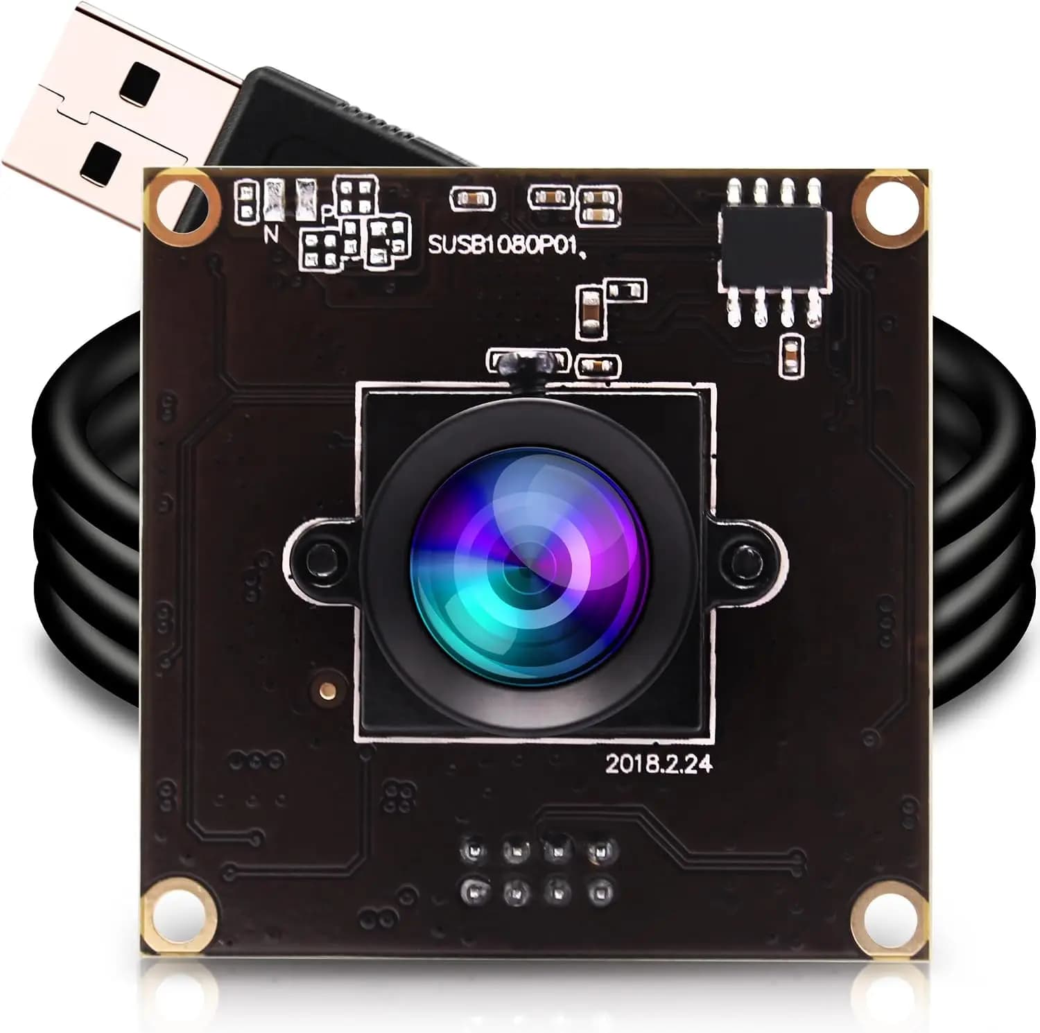 1080P 50fps Low Light USB3.0 Security Camera, Mini PC Webcam for Laptop & Computer