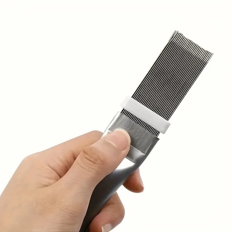 1/2Pcs Air Conditioning Fin Cleaning Comb Stainless Steel Brush Fin Straightener Air Conditioner Cleaning Tool