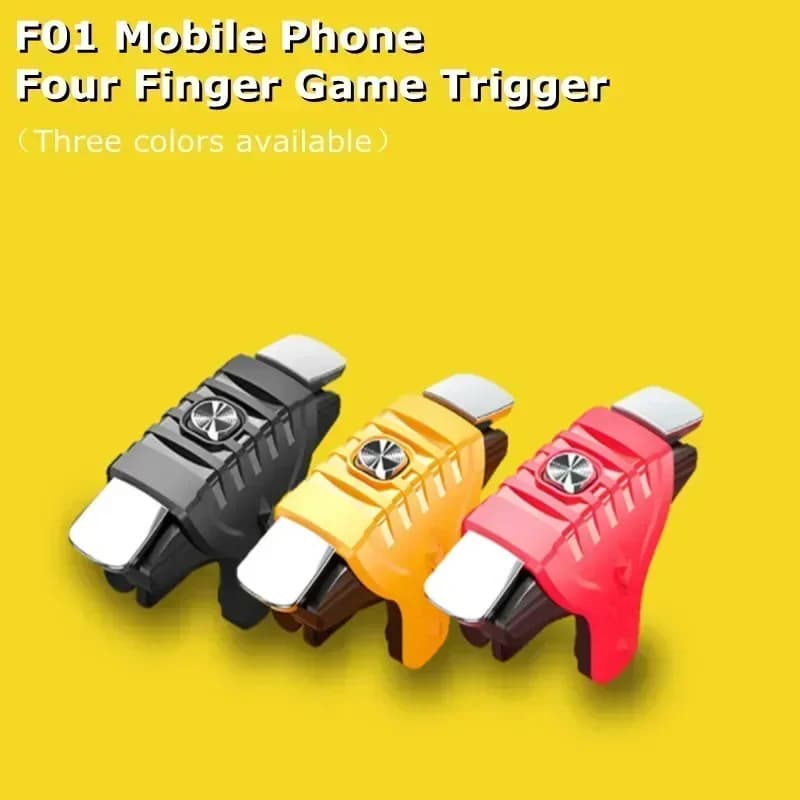 2 pezzi ABS Mobile Phone Gamepad Joystick F01 Game Trigger per PUBG Aim Shooter L1 R1 pulsante chiave per IOS accessori da gioco Android
