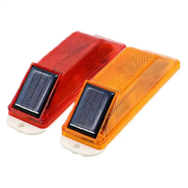 Lampada di avvertimento a luce stroboscopica solare a LED per la sicurezza stradale di guida Luce di avvertenza stradale impermeabile con flash ad energia solare