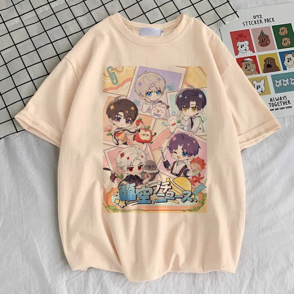 Maglietta Love and Deepspace da donna Punk comoda Y2k Vintage Harajuku T-shirt grafica Anime Vintage Retro Streetwear