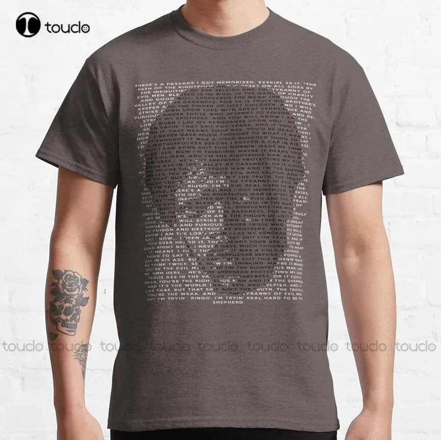 Ezekiel 25:17 polpa luglio winnfield ezekiel quentin T-shirt classica camicie da golf Personalizzato aldult Teen unisex stampa digitale xs-5xl