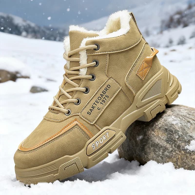 Scarponi da neve invernali di nuovo stile Scarpe da skate eleganti, comode e versatili da uomo, escursioni all'aperto Sport casual classici alla moda