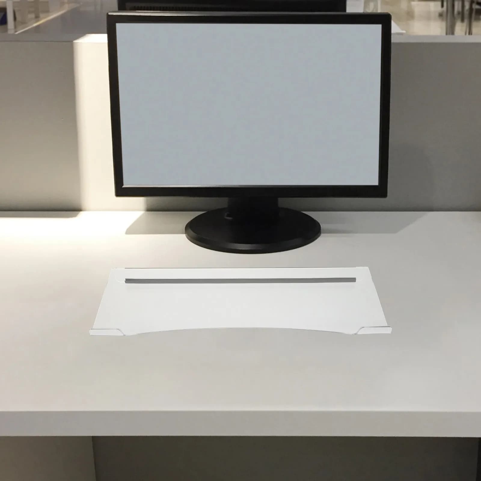 Supporto per Tastiera in Acrilico da Scrivania, Rialzo Ergonomico Inclinato con Base Antiscivolo, Perfetto per Gaming, Ufficio, Casa, Accessori per Computer