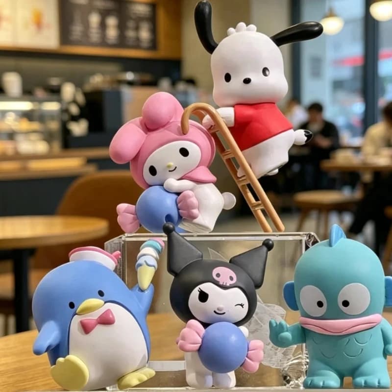 Disponibile - Personaggi Anime Kuromi Ugly Fish Cup - Blind Box da Appendere - Action Figure Kawaii - Ornamento per Bordo Tazza - Regalo a Sorpresa per Amici