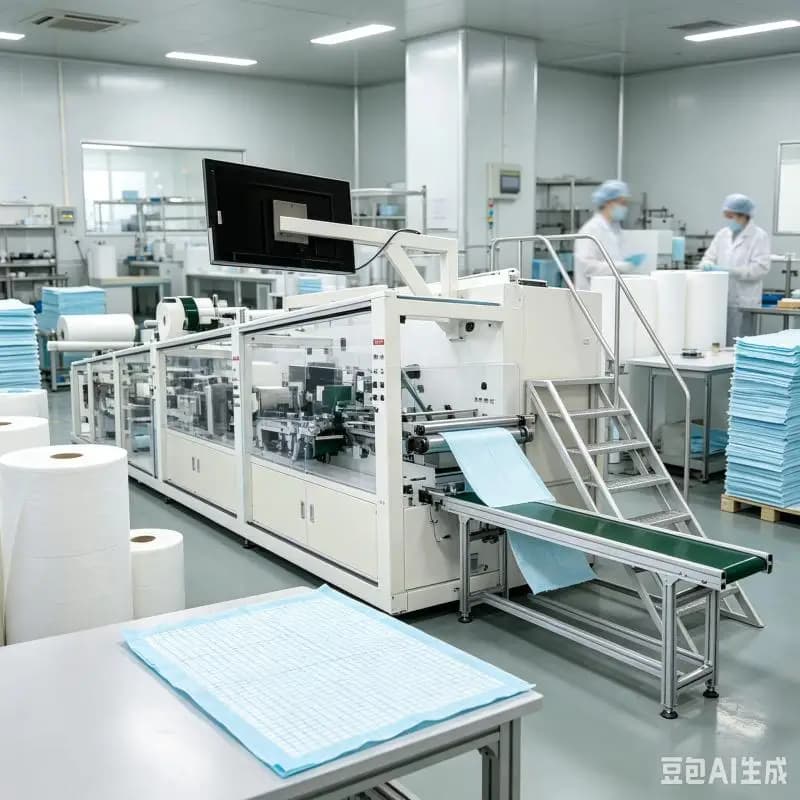 Full Automatic Disposable Mattress Dog Pet Patient Bed Sheet Under Pad Production Line Making Machine Customized