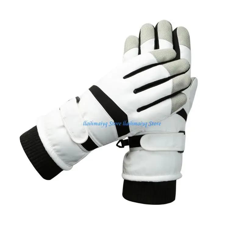 Guanti da sci 573B con fodera calda e spessa Guanti da sci per motociclismo all'aperto