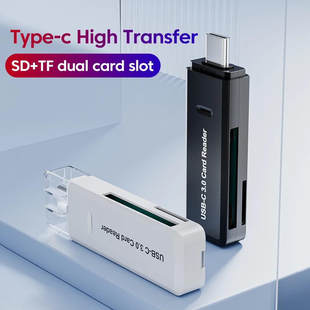 3 in 1 Multifunction TYPE-C Card Reader External Storage Black Stretch for Memory Stick USB 3.0 Mini SD TF Card Reader