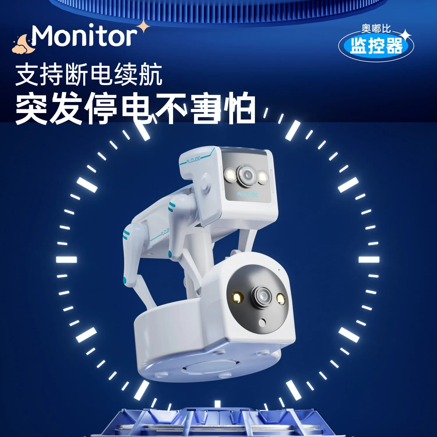 3MP 1296P 2.4G e 5G Yoosee APP Dual Lens PTZ RobotDog IP Dome Camera AI Rilevamento umanoide CCTV a colori Citofono Baby Monitor